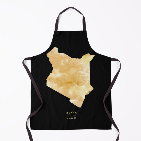 Item preview, Kenya map in gold color designed and sold by Jerhus.