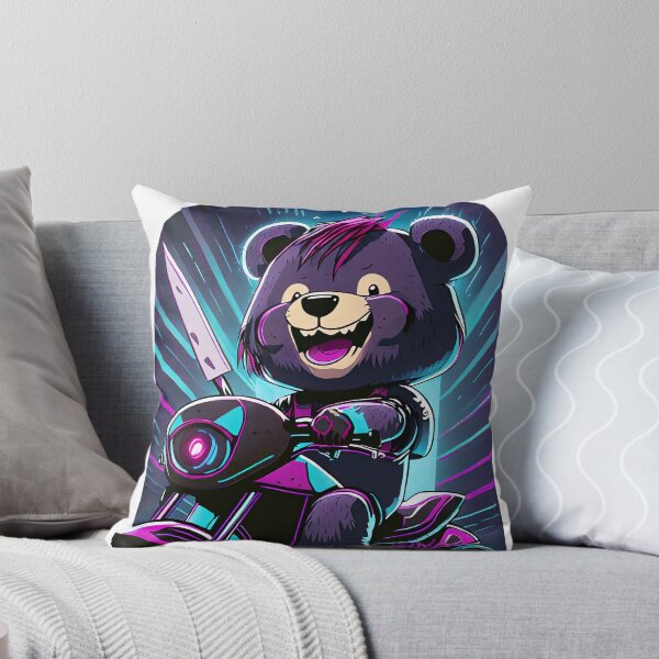 Item preview, Crazy Teddybear on a Motorcycle designed and sold by BADESIGNZZ.
