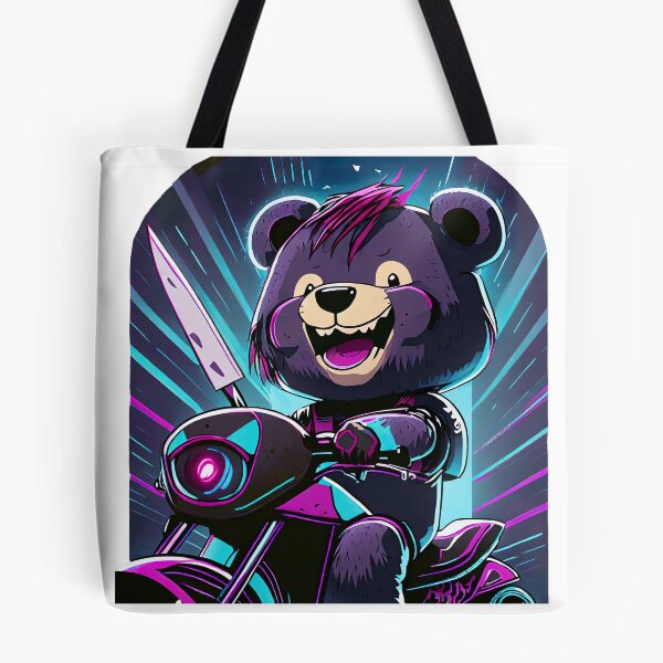 Item preview, Crazy Teddybear on a Motorcycle designed and sold by BADESIGNZZ.