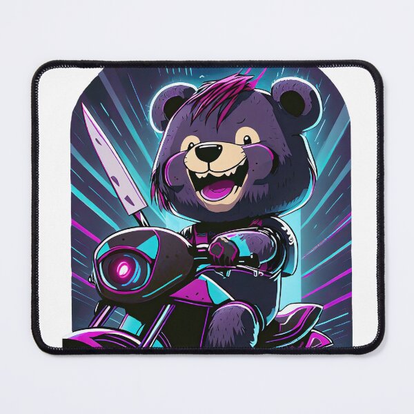 Item preview, Crazy Teddybear on a Motorcycle designed and sold by BADESIGNZZ.