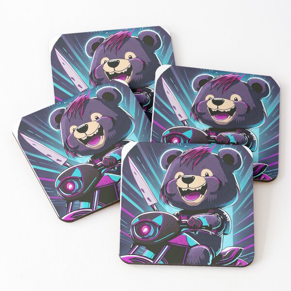 Item preview, Crazy Teddybear on a Motorcycle designed and sold by BADESIGNZZ.