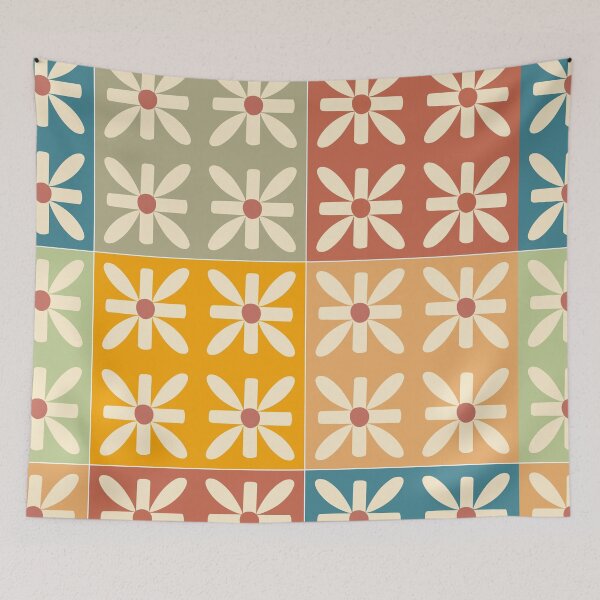 Item preview, Modernist Daisy Mix Print designed and sold by Decorera.