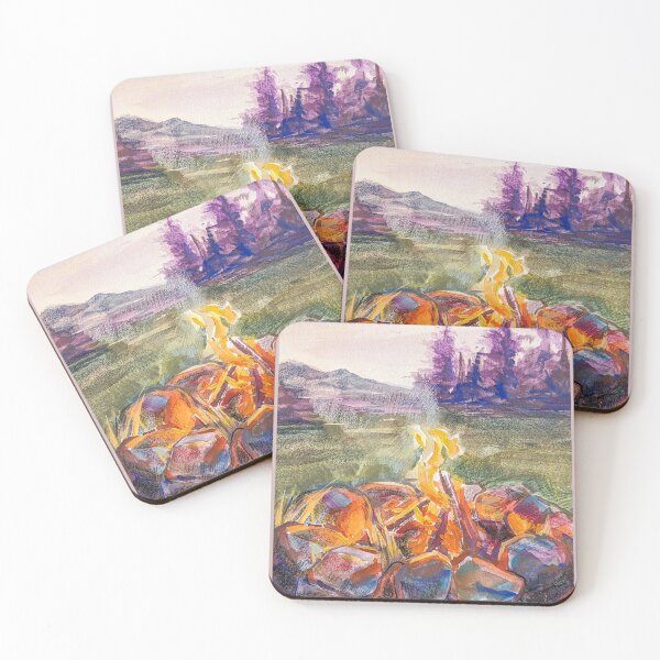 Item preview, Sunset Campfire designed and sold by Anna Effenberger Art.