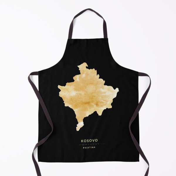 Item preview, Kosovo map in gold color designed and sold by Jerhus.