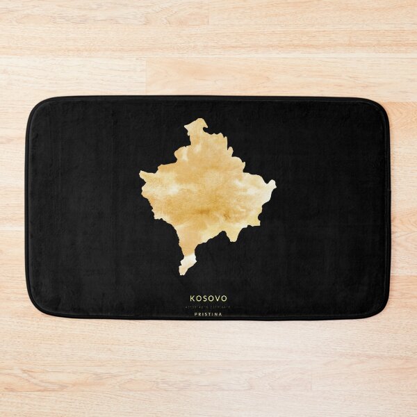 Item preview, Kosovo map in gold color designed and sold by Jerhus.
