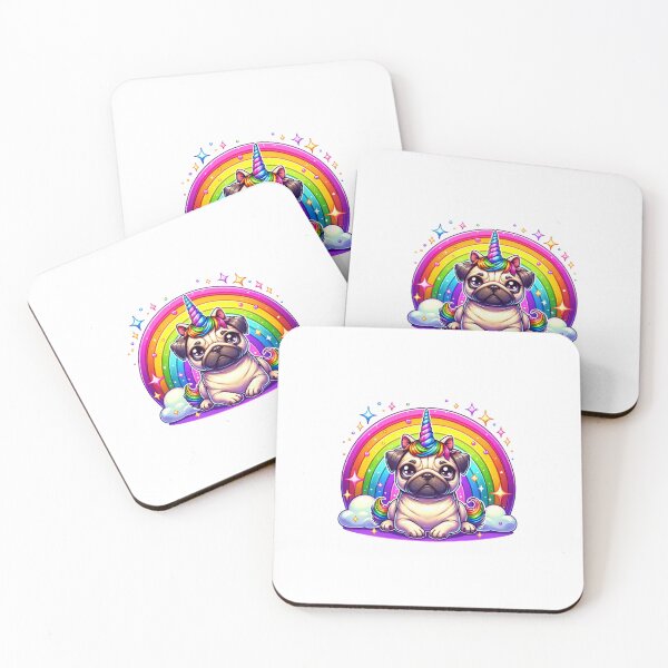 Item preview, Magical Pugicorn - Unicorn Pug Fantasy designed and sold by creativechaster.