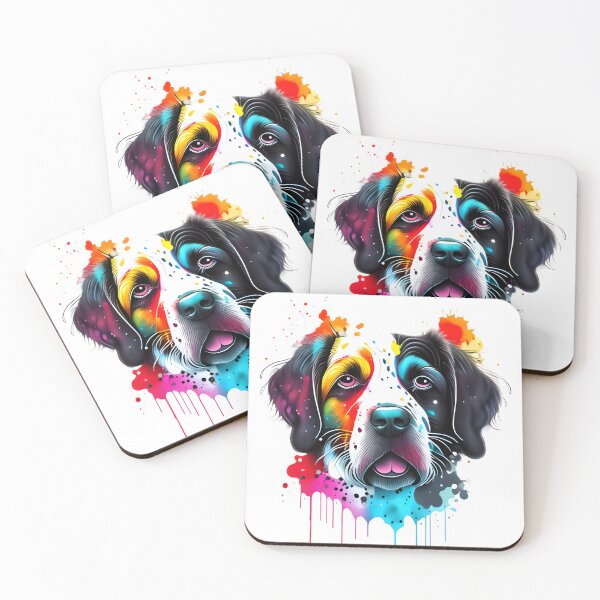 Item preview, A colorful face of a dog . designed and sold by TenderSoar.