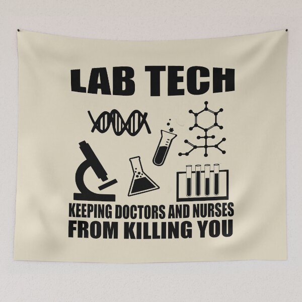 Item preview, Funny Med Lab tech sayings scientist mlt Medical Laboratory technician humor designed and sold by Alexaltay.