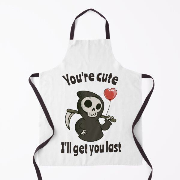 Item preview, Cute Grim Reaper with romantic heart designed and sold by HandicraftArt.