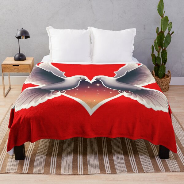 Item preview, Embracing Love: Doves in Valentine's Sky designed and sold by AI-Only Creations.
