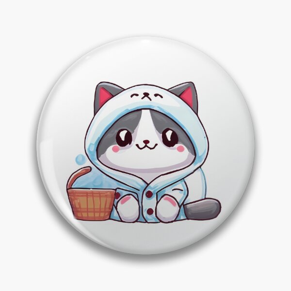 Item preview, Cat wearing Bathrobe designed and sold by Serene Madcap.