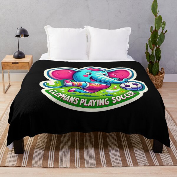 Item preview, Elephant Playing Soccer designed and sold by Master-Print.