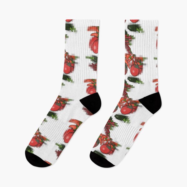 Item preview, Garden harvest - chilli, pepper, tomato, jelapeno, birdseye, mosaic background designed and sold by Dopamine Dumpster.