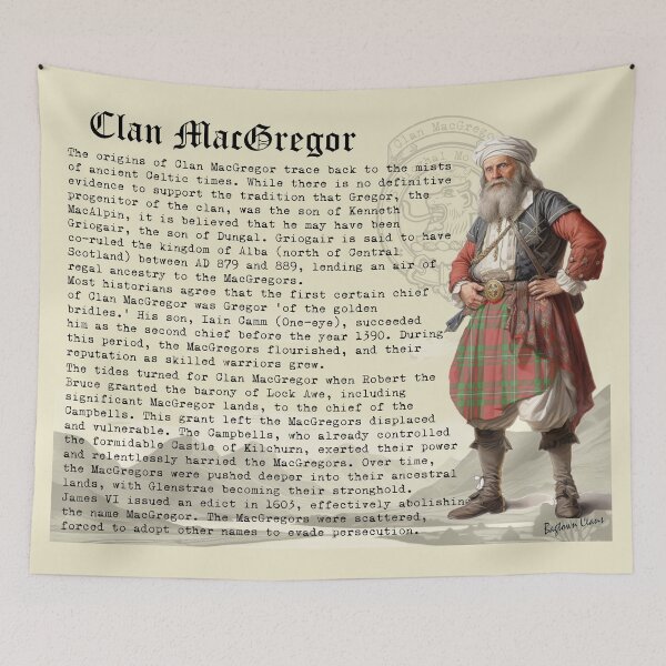 Item preview, MacGregor Scottish Clan History  designed and sold by BagTown Clans.