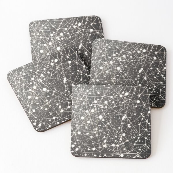 Item preview, Minimalist Aesthetic White on Black Topographic Lines designed and sold by Lexicon-Looks.