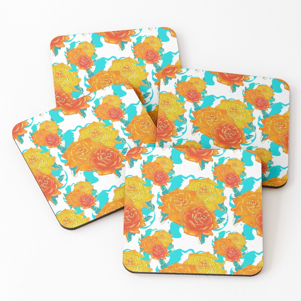 Item preview, Coasters (Set of 4) designed and sold by Flowersonstuff.