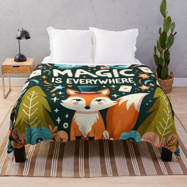 Item preview, Enchanted Forest Whimsy" Magic Fox designed and sold by ArtComixHaven.