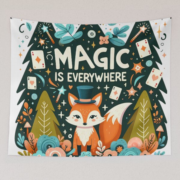 Item preview, Enchanted Forest Whimsy" Magic Fox designed and sold by ArtComixHaven.