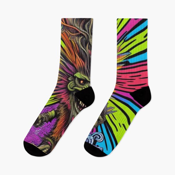Item preview, Trippy Retro Style Monster Skateboarder designed and sold by TheDarkWardrobe.