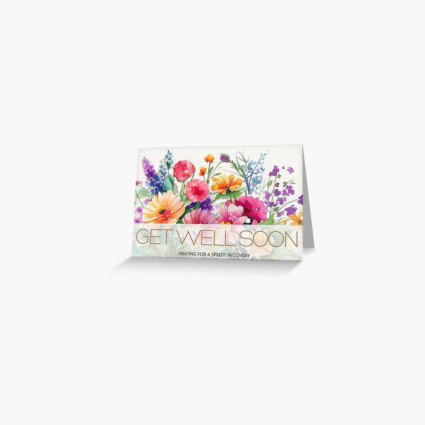 Item preview, Get Well Soon - Watercolour Wildflower Serenade designed and sold by Simply Celebrated Milestones.