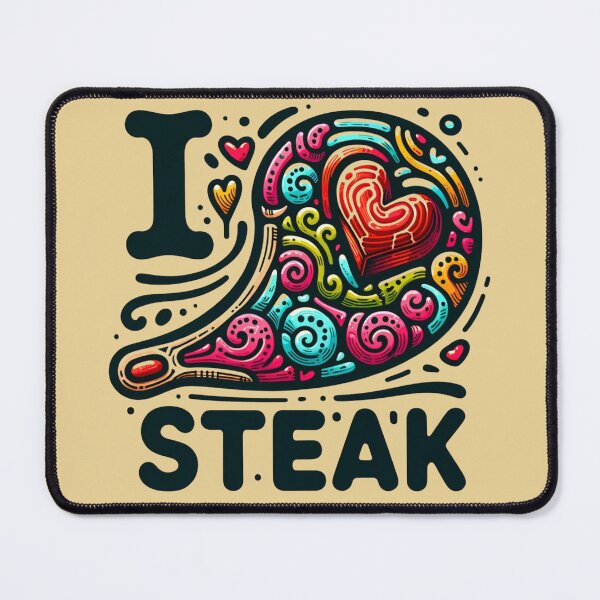 Item preview, I LOVE STEAK designed and sold by ArtFeverShop.