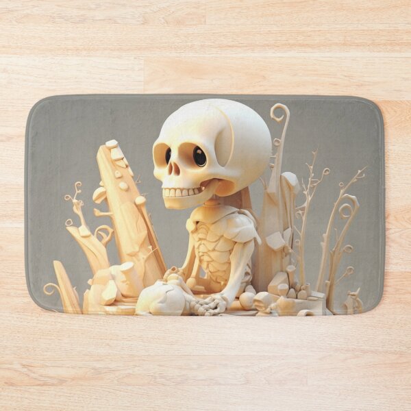 Item preview, funny preppy skeleton waiting for a soul mate designed and sold by MilkyBerryShop.
