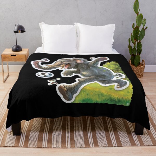 Item preview, Elephant Playing Soccer designed and sold by Master-Print.