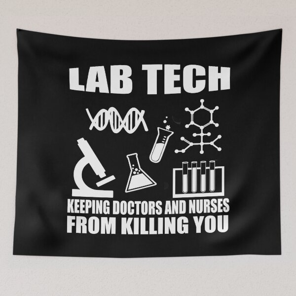 Item preview, Funny Med Lab tech sayings scientist mlt Medical Laboratory technician humor designed and sold by Alexaltay.