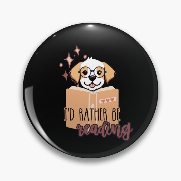Item preview, I´d rather be reading. Cute reading dog. designed and sold by slicksquid.