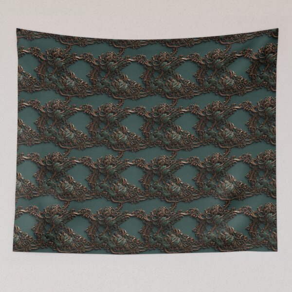 Item preview, ORNATE COPPER ON GREEN designed and sold by NAG5089A.