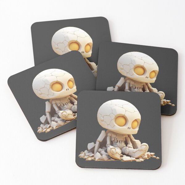 Item preview, Cute preppy skeleton who is bored designed and sold by MilkyBerryShop.