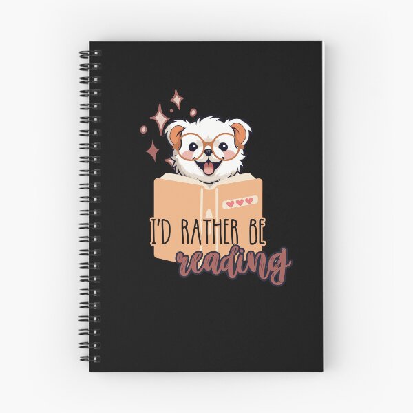 Item preview, I´d rather be reading. Cute reading dog. designed and sold by slicksquid.