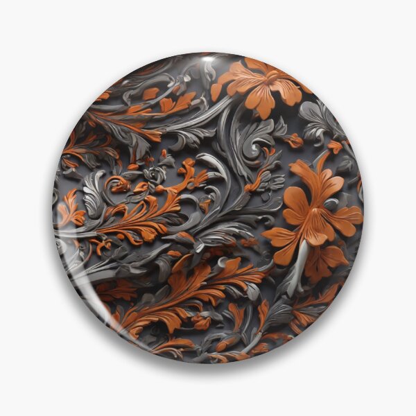 Item preview, ORNATE ORANGE AND GREY designed and sold by NAG5089A.