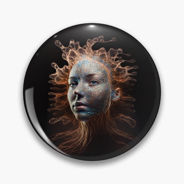 Item preview, woman's face in turbulent liquid designed and sold by Fantasymachine.