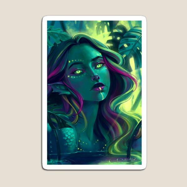 Monstera Mermaid Magnet