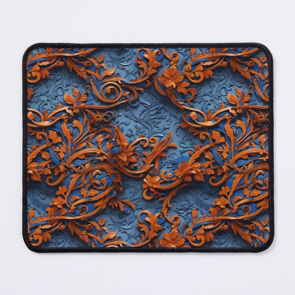 Item preview, ORNATE ORANGE AND BLUE designed and sold by NAG5089A.