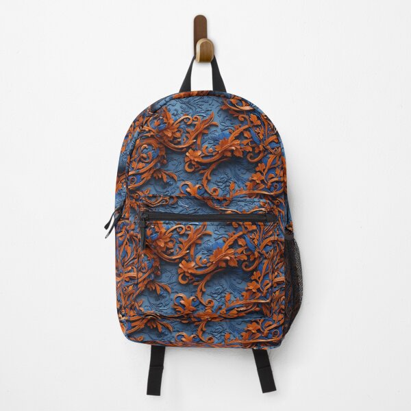 Item preview, ORNATE ORANGE AND BLUE designed and sold by NAG5089A.