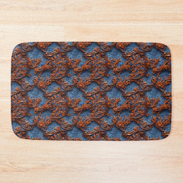 Item preview, ORNATE ORANGE AND BLUE designed and sold by NAG5089A.