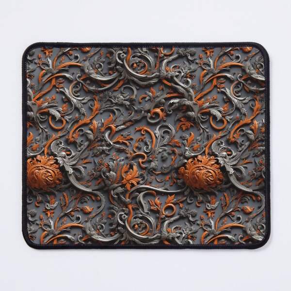 Item preview, ORNATE ORANGE AND GREY V2 designed and sold by NAG5089A.