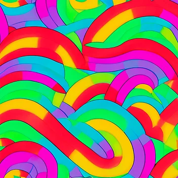 Artwork thumbnail, Colorful Pattern by Pattern-life-