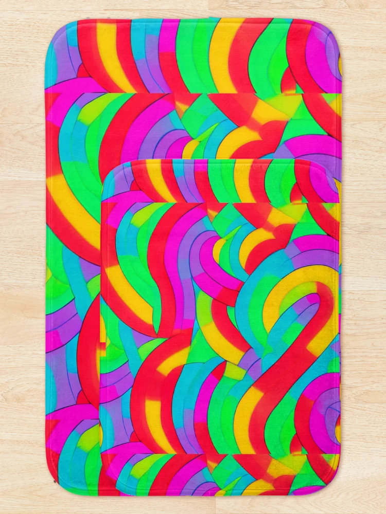 Thumbnail 5 of 6, Bath Mat, Colorful Pattern designed and sold by Pattern-life-.