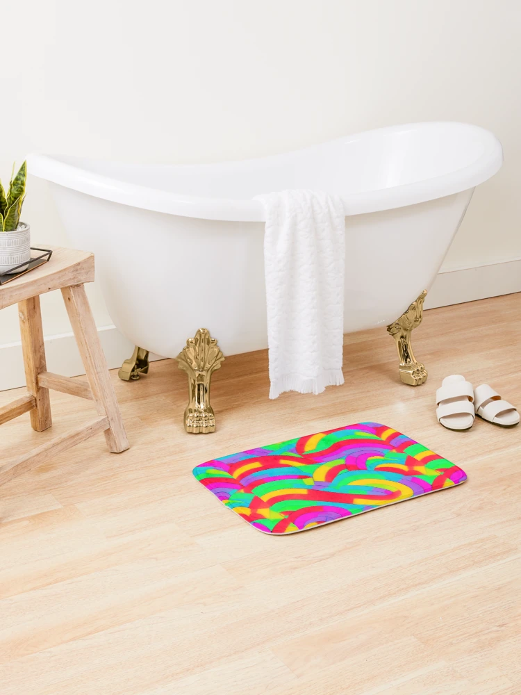 Thumbnail 2 of 6, Bath Mat, Colorful Pattern designed and sold by Pattern-life-.