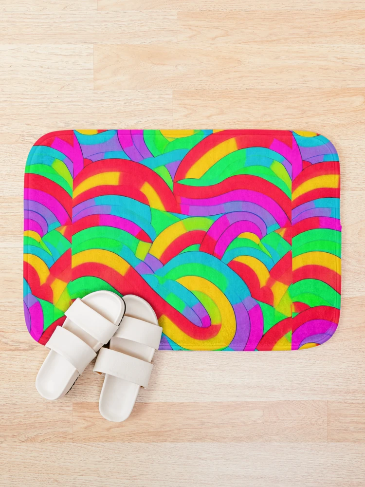 Thumbnail 1 of 6, Bath Mat, Colorful Pattern designed and sold by Pattern-life-.