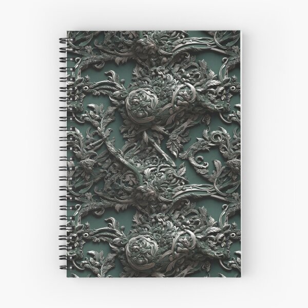 Item preview, ORNATE SILVER AND GREEN designed and sold by NAG5089A.