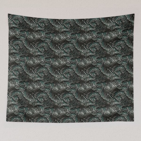 Item preview, ORNATE SILVER AND GREEN designed and sold by NAG5089A.