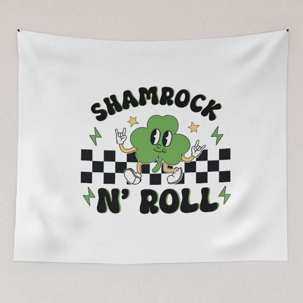 Item preview, Lucky Shamrocks St Patricks Day designed and sold by CheekyChimpCo.