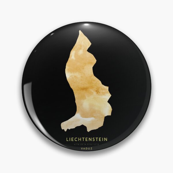 Item preview, Liechtenstein map in gold color designed and sold by Jerhus.