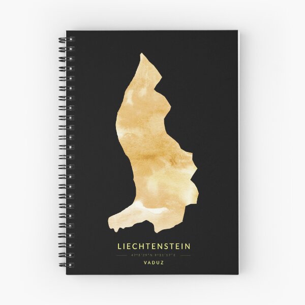 Item preview, Liechtenstein map in gold color designed and sold by Jerhus.