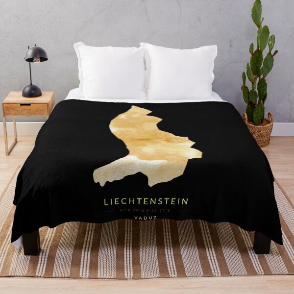 Item preview, Liechtenstein map in gold color designed and sold by Jerhus.