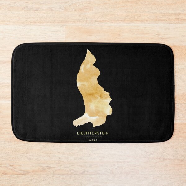 Item preview, Liechtenstein map in gold color designed and sold by Jerhus.